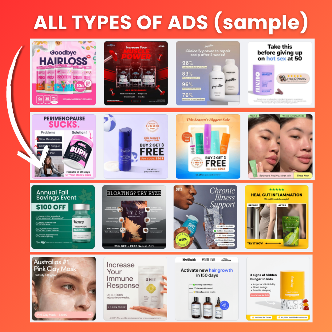 Steal 100 Winning Canva Ad Templates (Health & Beauty Ads)