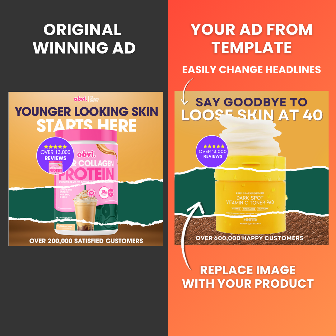 Steal 100 Winning Canva Ad Templates (Health & Beauty Ads)